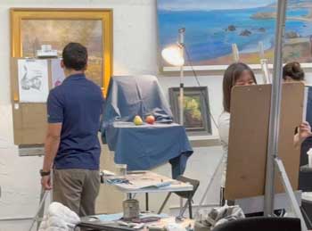 Maria's painting class