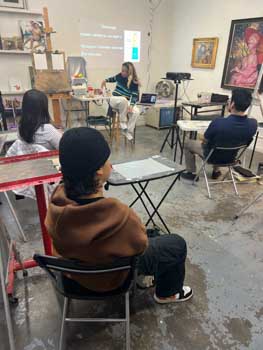 Maria's painting class