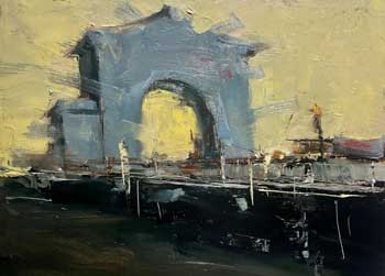 Allison Doke's painting of the San Francisco Fisherman's Wharf