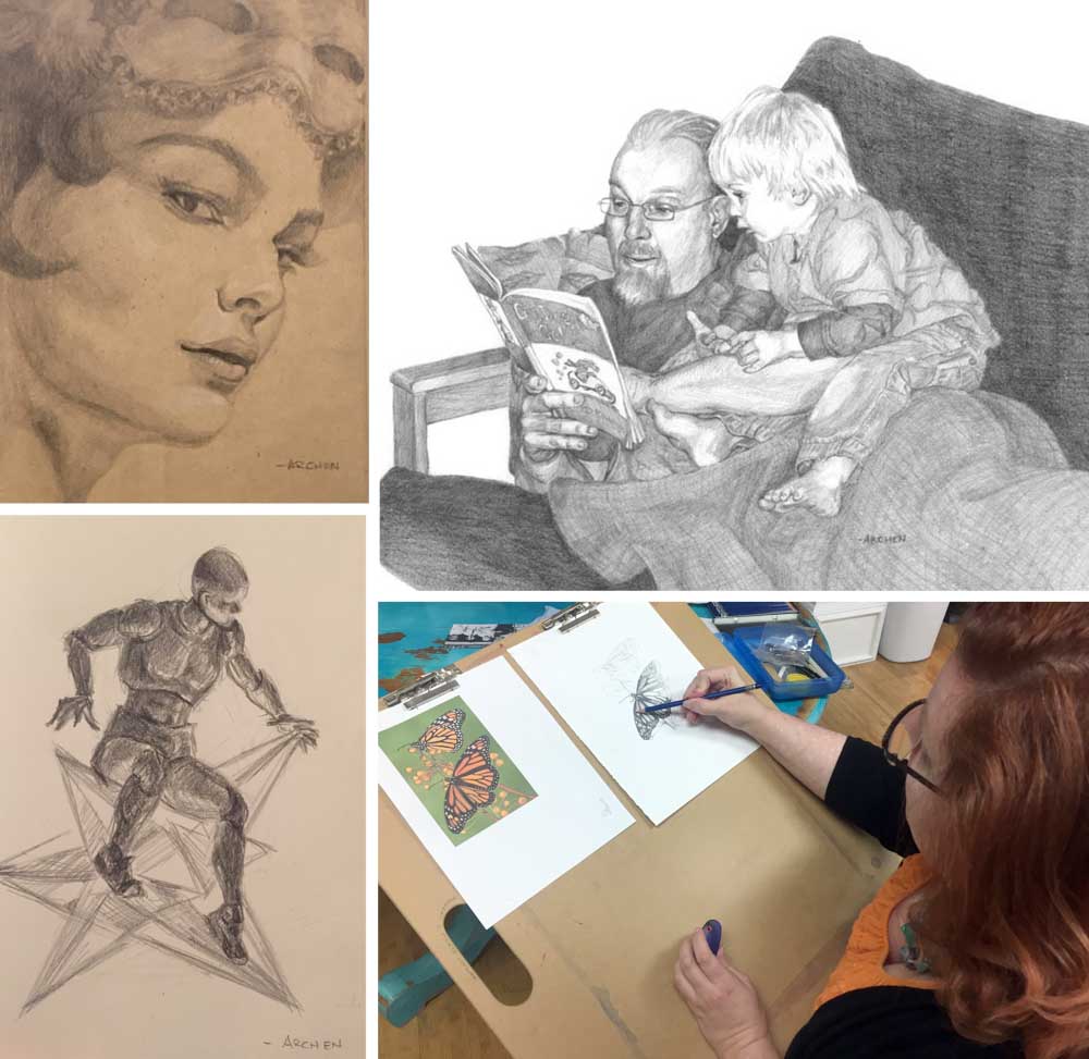 Samples of beginning drawing