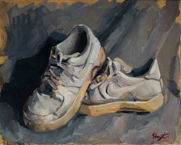 painting of shoes